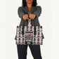 John Lewis Leather Bag with Mugshot Collage Design Civil Rights Portrait Good Trouble Tribute - African Pride