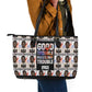 John Lewis Leather Tote Bag with Mugshot Collage Design Civil Rights Portrait Good Trouble Tribute - African Pride