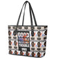 John Lewis Leather Tote Bag with Mugshot Collage Design Civil Rights Portrait Good Trouble Tribute - African Pride