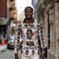 John Lewis Long Sleeve Button Shirt with Mugshot Collage Design Civil Rights Portrait Good Trouble Tribute - African Pride