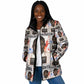 John Lewis Padded Jacket with Mugshot Collage Design Civil Rights Portrait Good Trouble Tribute - African Pride