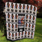 John Lewis Quilt with Mugshot Collage Design Civil Rights Portrait Good Trouble Tribute - African Pride