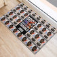 John Lewis Rubber Doormat with Mugshot Collage Design Civil Rights Portrait Good Trouble Tribute - African Pride