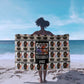 John Lewis Sarong with Mugshot Collage Design Civil Rights Portrait Good Trouble Tribute - African Pride