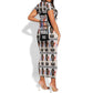 John Lewis Short Sleeve Bodycon Dress with Mugshot Collage Design Civil Rights Portrait Good Trouble Tribute - African Pride