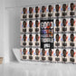 John Lewis Shower Curtain with Mugshot Collage Design Civil Rights Portrait Good Trouble Tribute - African Pride