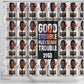 John Lewis Shower Curtain with Mugshot Collage Design Civil Rights Portrait Good Trouble Tribute - African Pride