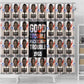 John Lewis Shower Curtain with Mugshot Collage Design Civil Rights Portrait Good Trouble Tribute - African Pride