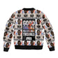 John Lewis Sleeve Zip Bomber Jacket with Mugshot Collage Design Civil Rights Portrait Good Trouble Tribute - African Pride