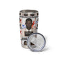 John Lewis Tumbler Cup with Mugshot Collage Design Civil Rights Portrait Good Trouble Tribute - African Pride