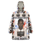 John Lewis Wearable Blanket Hoodie with Mugshot Collage Design Civil Rights Portrait Good Trouble Tribute - African Pride