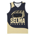 John Lewis Basketball Jersey with Selma Bridge Graphic Civil Rights and Voting Rights Tribute - African Pride