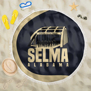 John Lewis Beach Blanket with Selma Bridge Graphic Civil Rights and Voting Rights Tribute - African Pride