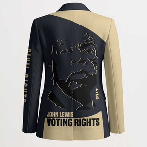 John Lewis Blazer with Selma Bridge Graphic Civil Rights and Voting Rights Tribute - African Pride