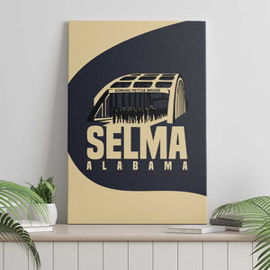 John Lewis Canvas Wall Art with Selma Bridge Graphic Civil Rights and Voting Rights Tribute - African Pride
