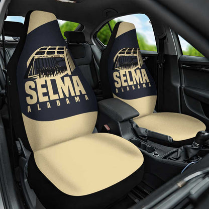 John Lewis Car Seat Cover with Selma Bridge Graphic Civil Rights and Voting Rights Tribute - African Pride