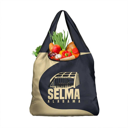 John Lewis Grocery Bag with Selma Bridge Graphic Civil Rights and Voting Rights Tribute - African Pride