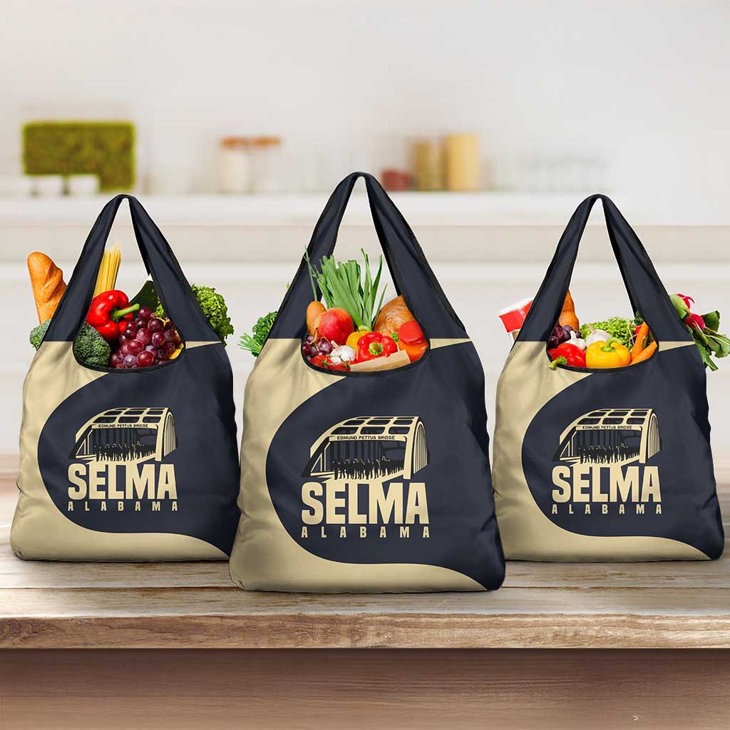 John Lewis Grocery Bag with Selma Bridge Graphic Civil Rights and Voting Rights Tribute - African Pride