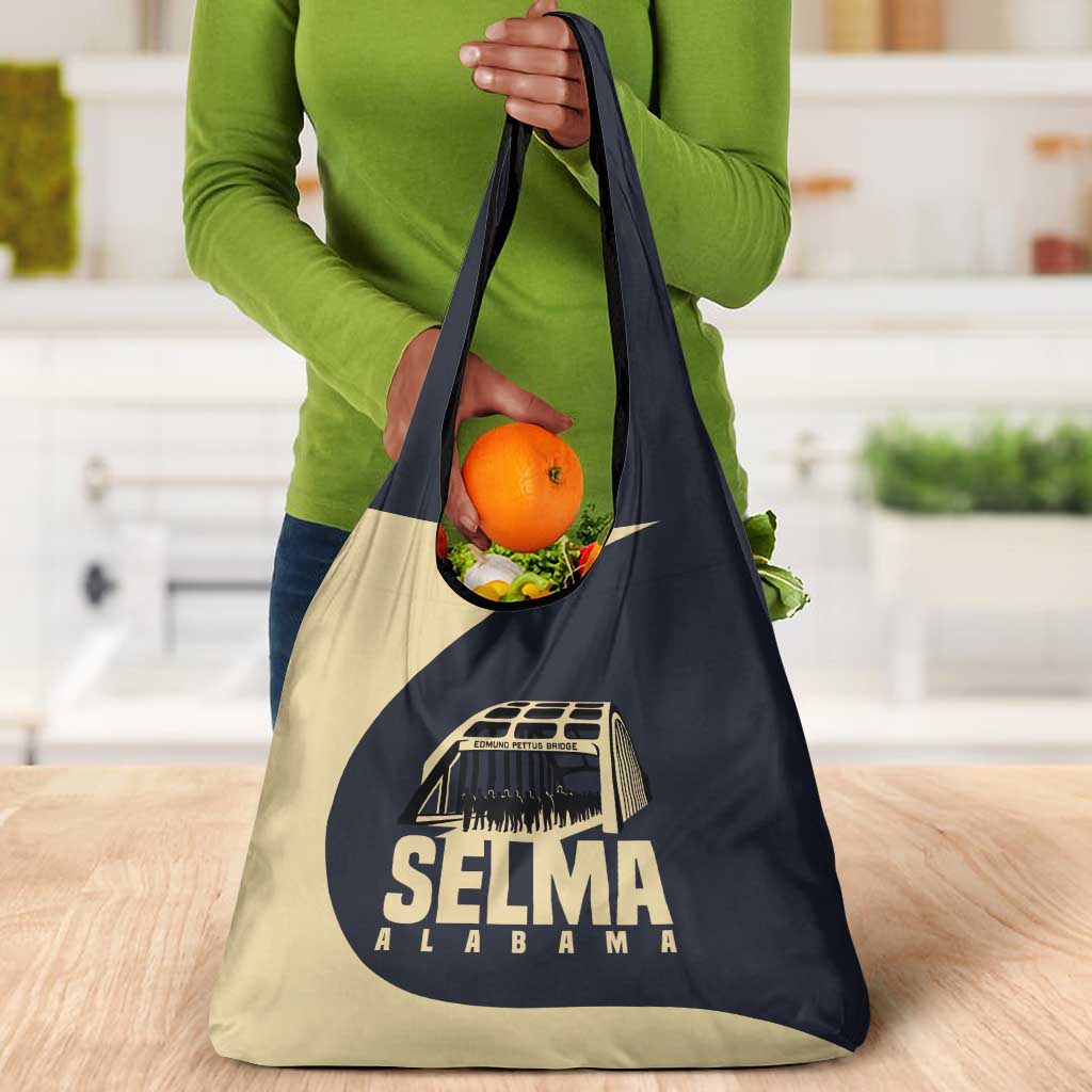 John Lewis Grocery Bag with Selma Bridge Graphic Civil Rights and Voting Rights Tribute - African Pride