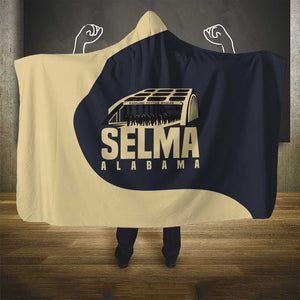 John Lewis Hooded Blanket with Selma Bridge Graphic Civil Rights and Voting Rights Tribute - African Pride