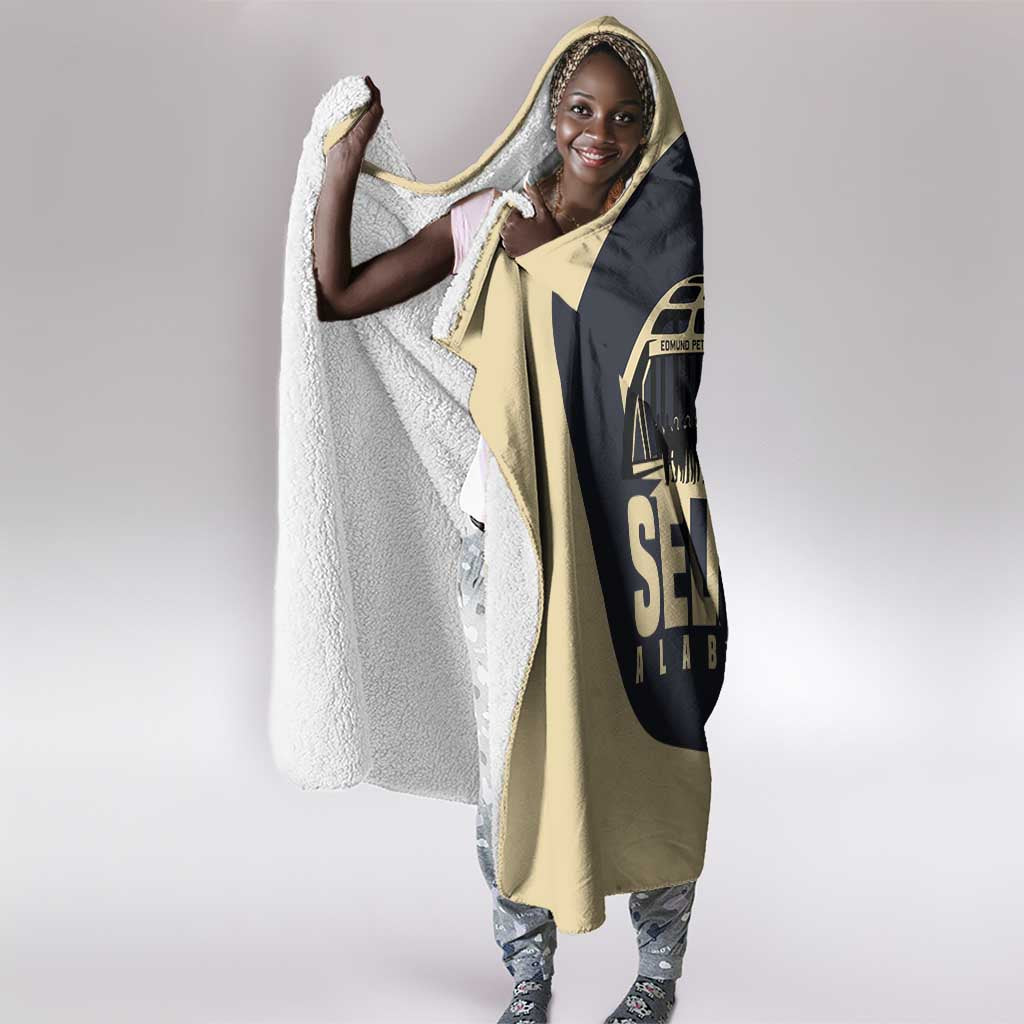 John Lewis Hooded Blanket with Selma Bridge Graphic Civil Rights and Voting Rights Tribute - African Pride