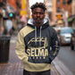 John Lewis Hoodie with Selma Bridge Graphic Civil Rights and Voting Rights Tribute - African Pride