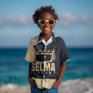 John Lewis Kid Hawaiian Shirt with Selma Bridge Graphic Civil Rights and Voting Rights Tribute - African Pride
