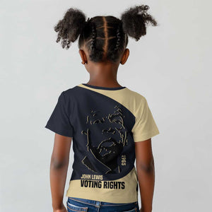 John Lewis Kid T shirt with Selma Bridge Graphic Civil Rights and Voting Rights Tribute - African Pride