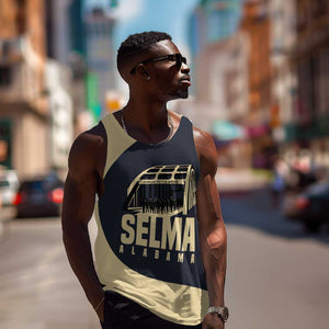 John Lewis Men Tank Top with Selma Bridge Graphic Civil Rights and Voting Rights Tribute - African Pride