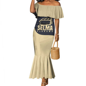 John Lewis Mermaid Dress with Selma Bridge Graphic Civil Rights and Voting Rights Tribute - African Pride