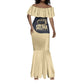 John Lewis Mermaid Dress with Selma Bridge Graphic Civil Rights and Voting Rights Tribute - African Pride