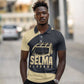 John Lewis Polo Shirt with Selma Bridge Graphic Civil Rights and Voting Rights Tribute - African Pride