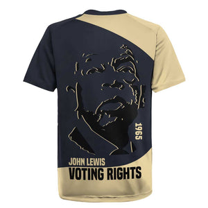 John Lewis Rugby Jersey with Selma Bridge Graphic Civil Rights and Voting Rights Tribute - African Pride