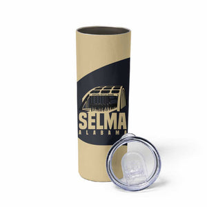 John Lewis Skinny Tumbler with Selma Bridge Graphic Civil Rights and Voting Rights Tribute - African Pride