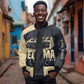 John Lewis Sleeve Zip Bomber Jacket with Selma Bridge Graphic Civil Rights and Voting Rights Tribute - African Pride
