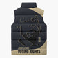 John Lewis Sleeveless Puffer Jacket with Selma Bridge Graphic Civil Rights and Voting Rights Tribute - African Pride