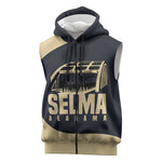 John Lewis Sleeveless Zip Hoodie with Selma Bridge Graphic Civil Rights and Voting Rights Tribute - African Pride