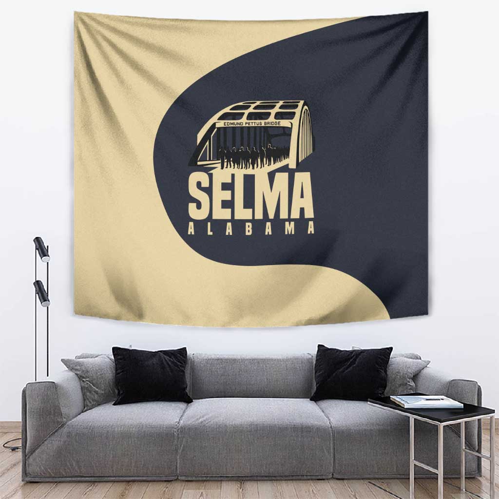 John Lewis Tapestry with Selma Bridge Graphic Civil Rights and Voting Rights Tribute - African Pride