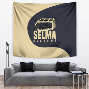 John Lewis Tapestry with Selma Bridge Graphic Civil Rights and Voting Rights Tribute - African Pride