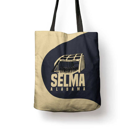 John Lewis Tote Bag with Selma Bridge Graphic Civil Rights and Voting Rights Tribute - African Pride