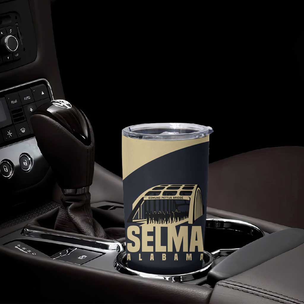 John Lewis Tumbler Cup with Selma Bridge Graphic Civil Rights and Voting Rights Tribute - African Pride
