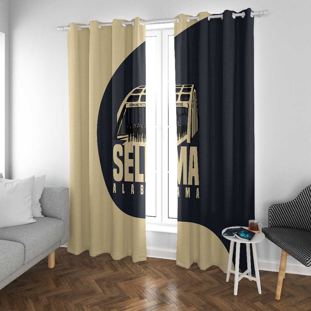 John Lewis Window Curtain with Selma Bridge Graphic Civil Rights and Voting Rights Tribute - African Pride