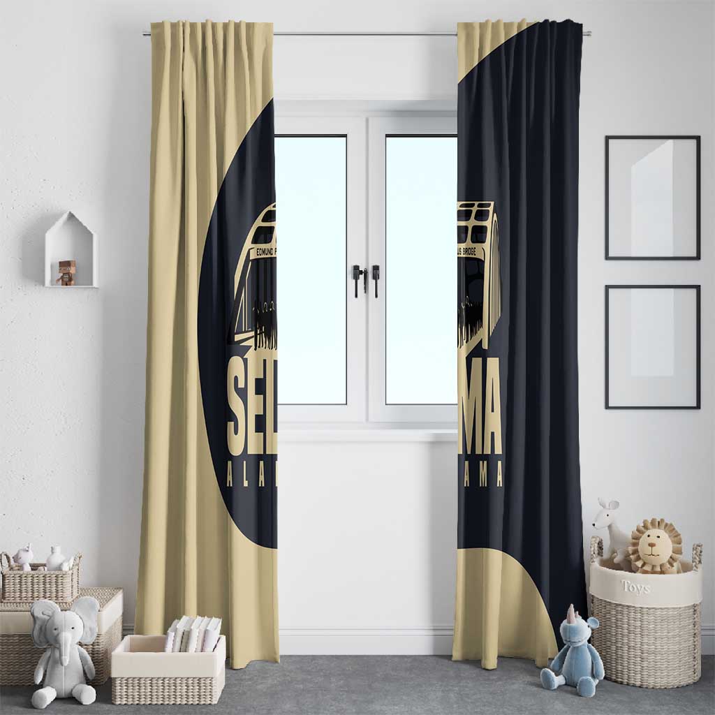 John Lewis Window Curtain with Selma Bridge Graphic Civil Rights and Voting Rights Tribute - African Pride