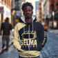 John Lewis Zip Hoodie with Selma Bridge Graphic Civil Rights and Voting Rights Tribute - African Pride