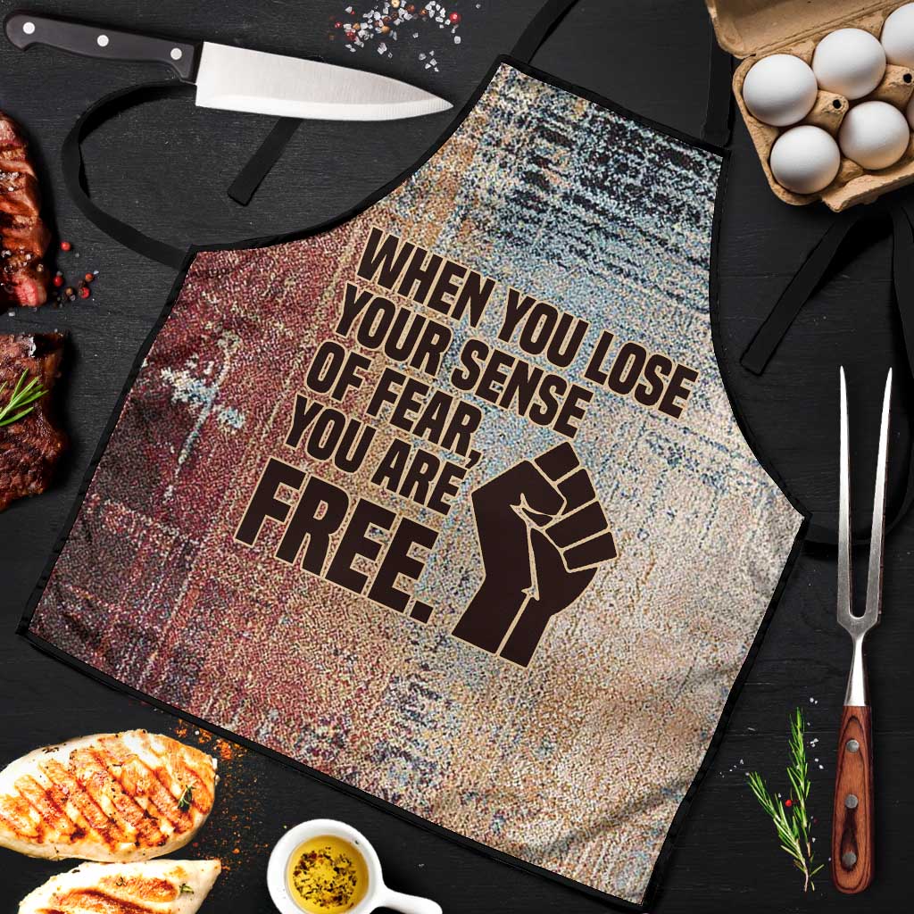 John Lewis Apron with Freedom Quote Graphic Civil Rights and Legacy Tribute - African Pride
