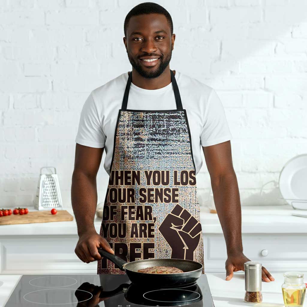 John Lewis Apron with Freedom Quote Graphic Civil Rights and Legacy Tribute - African Pride