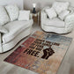 John Lewis Area Rug with Freedom Quote Graphic Civil Rights and Legacy Tribute - African Pride
