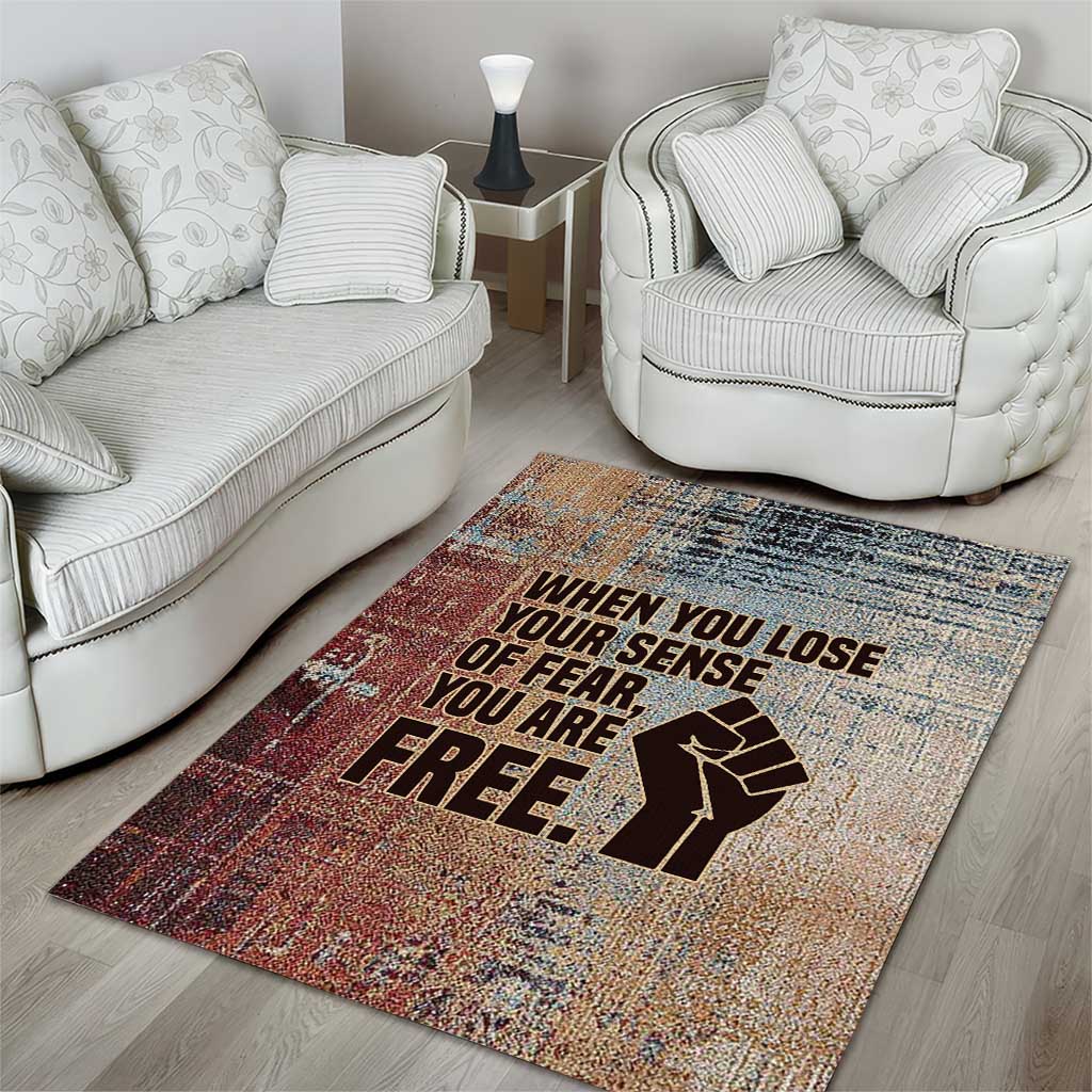 John Lewis Area Rug with Freedom Quote Graphic Civil Rights and Legacy Tribute - African Pride