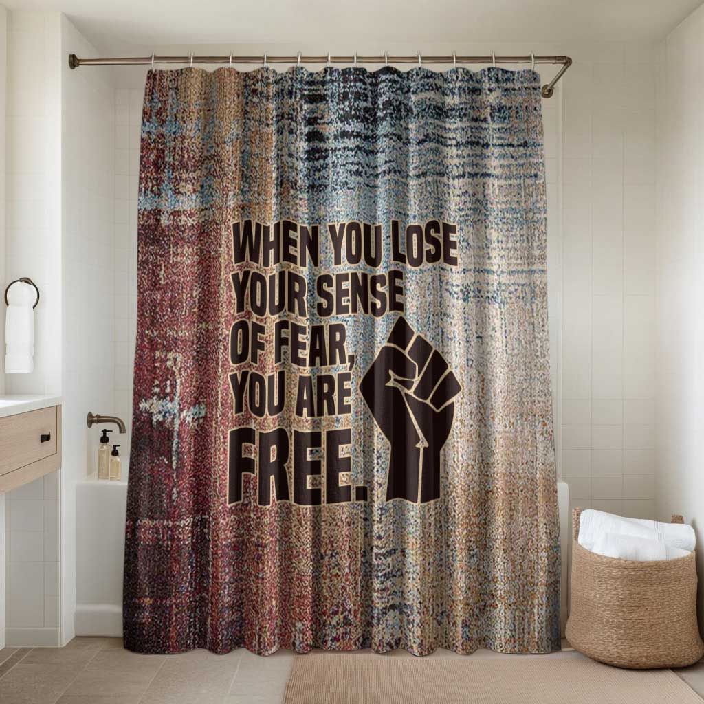 John Lewis Bathroom Set with Freedom Quote Graphic Civil Rights and Legacy Tribute - African Pride