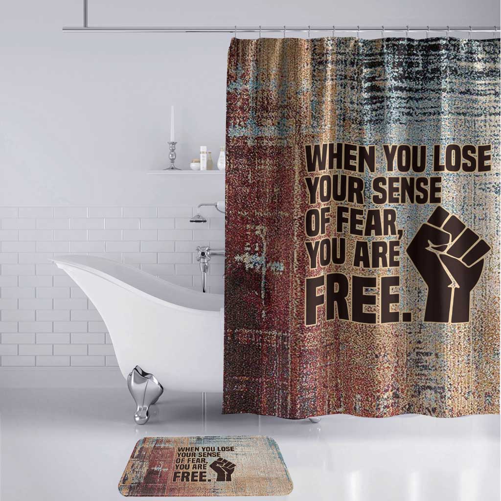 John Lewis Bathroom Set with Freedom Quote Graphic Civil Rights and Legacy Tribute - African Pride